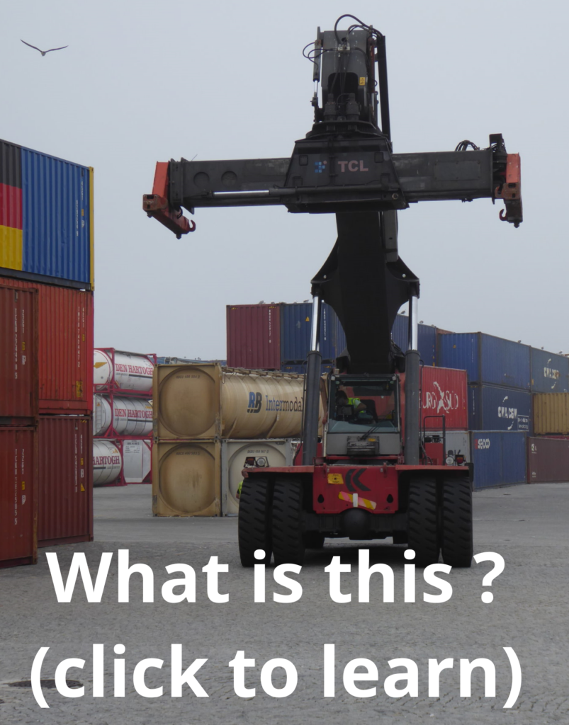 A logistics handling equipment picture used to illustrate our logistics glossary page